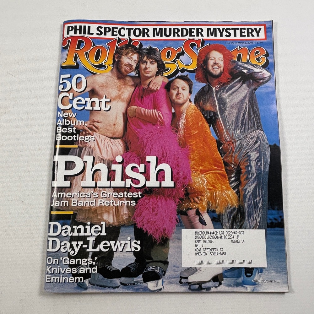 Rolling Stone Magazine Issue 917 March 6 2003 Phish 50 Cent Daniel Day-Lewis